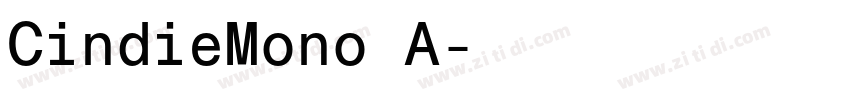 CindieMono A字体转换